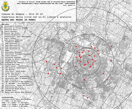 Wi-fi per il centro di Modena
