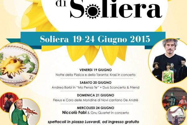 Arriva la Fiera di Soliera da Venerdì 19 a Mercoledì 24 Giugno