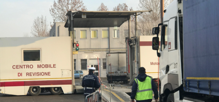 CAMPOGALLIANO: CONTROLLI SUI MEZZI PESANTI