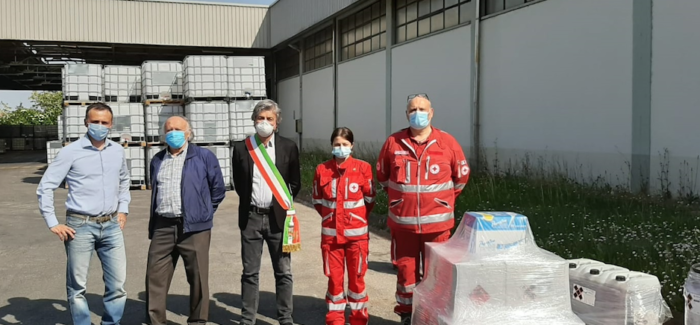 FIORANO: DA “SMALTOCHIMICA” 200 LITRI DI GEL DISINFETTANTE