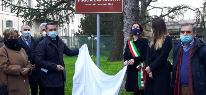 FERRARA: UNA TARGA IN MEMORIA DI MARIA ZAMORANI