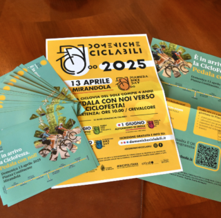 MIRANDOLA: IL 13 APRILE C’E’ LA “CICLOFESTA”